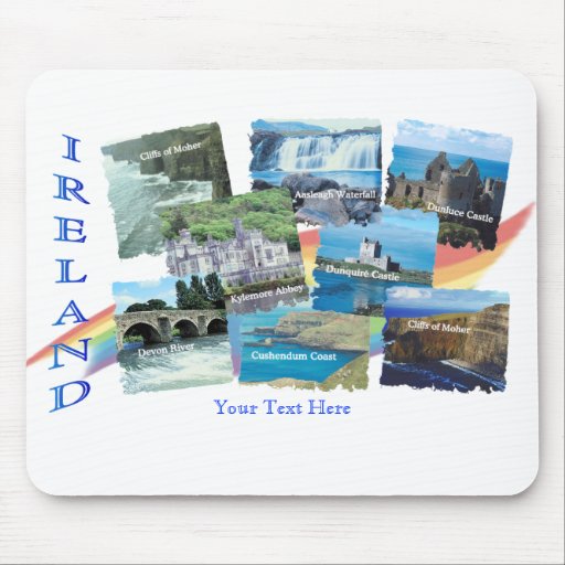 COLLAGE PITTORESQUE de l'IRLANDE - huit conception Tapis De Souris