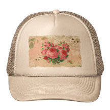Collage rose de coeur de cru Girly Casquettes