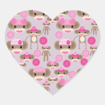 Collage rose Girly mignon de motif de fille de sin Autocollant