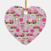 Collage rose Girly mignon de motif de fille de sin Décorations Pour Sapins De Noël