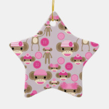 Collage rose Girly mignon de motif de fille de sin Décorations Pour Sapins De Noël