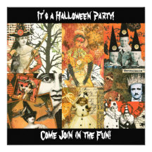 Collage vintage de Halloween Bristol