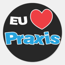 Colle J'aime Praxis Autocollant