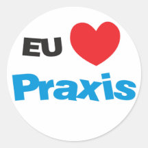 Colle J'aime Praxis Autocollants