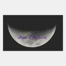 Colle Moon of the Fairies Sticker En Rectangle