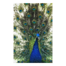 Collectection mosaîque - Parade amoureuse du Paon Papier À Lettre