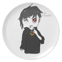 Collection de créature mythique : I est un vampire Assiettes