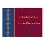 Collection de minuit de mariage merlot bristols personnalisés