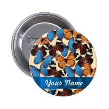Collection de papillon badges avec agrafe