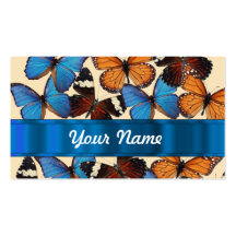 Collection de papillon cartes de visite professionnelles