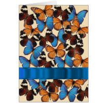 Collection de papillon cartes de vœux