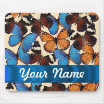Collection de papillon tapis de souris