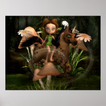 Collection de puissance de lutin d'amis de forêt poster