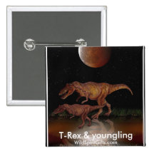 Collection de T-REX Badges Avec Agrafe