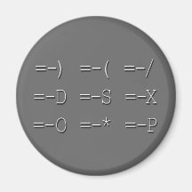 Collection d'émoticône de signe de 9 égaux magnets
