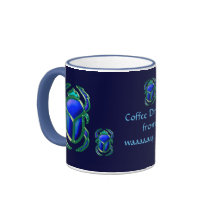 Collection ÉGYPTIENNE de SCARABÉE de SCARABÉE Tasses À Café