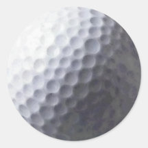 Collection JOUANTE AU GOLF de cadeau Autocollant Rond