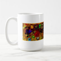 Collection psychédélique de tasse de café