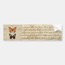 Collection vintage de papillons adhésifs pour voiture