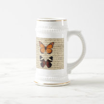 Collection vintage de papillons tasse