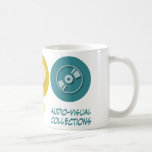 Collections d'audiovisuel d'amour de paix mug à café