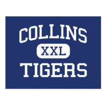 Collège Corsicana le Texas de tigres de Collins Cartes Postales