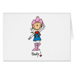 Collez la figure cow-girl dans le chapeau/cartes d