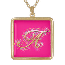 Collier avec l'initiale A