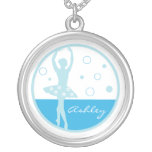 Collier bleu de ballerine