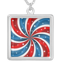 Collier carré patriotique