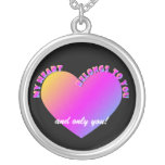 Collier coloré de coeur