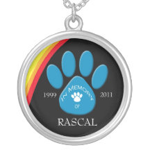 Collier commémoratif personnalisé d'animal familie