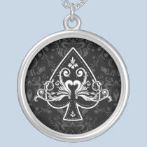 Collier d'as de pique colliers