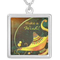 Collier de coutume d'imaginaire de la lampe du gén colliers