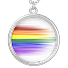 Collier de drapeau d'arc-en-ciel (rond)
