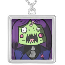 Collier de fille de zombi