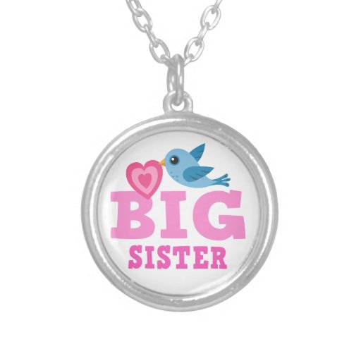 Collier de grande soeur, oiseau mignon de bande de