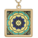 Collier de la fenêtre en verre teinté Kaleidoscope
