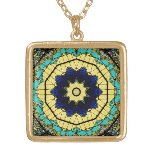 Collier de la fenêtre en verre teinté Kaleidoscope