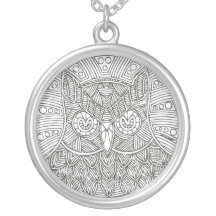Collier de mandala de hibou