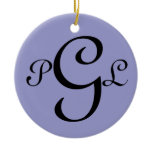 Collier de monogramme de Graver-Regard ornements