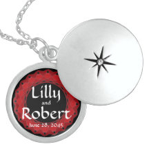 Collier de monogramme de "première date"