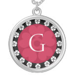Collier de pendentif de la lettre G de monogramme