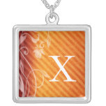 Collier de pendentif de la lettre X de monogramme