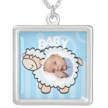 Collier de photo d'agneau de bébé