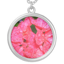 Collier décrit de géranium de pluie