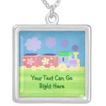 Collier en pastel de train de choo de Choo