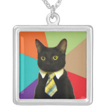 Collier fait sur commande de chat d'affaires