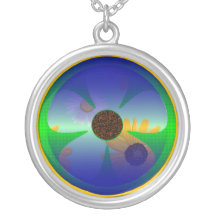 Collier graphique de fleur de marguerite