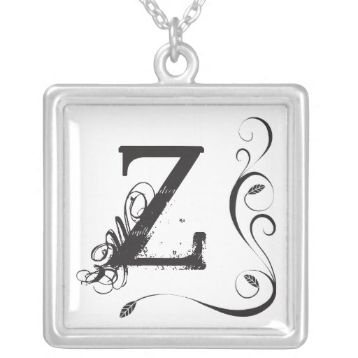 Collier initial d'argent sterling de lettre